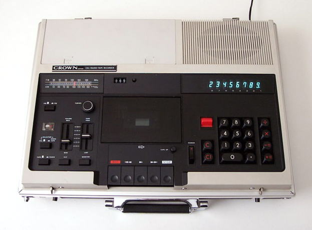 CROWN  CL-110R  ラジオ 電卓付きカセットテープレコーダー