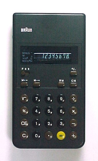 希少 新品未使用 1981年発売 Braun 電卓 ET55 Type 4835