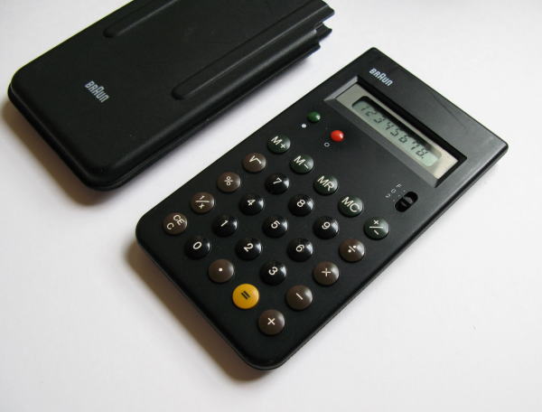 希少 新品未使用 1981年発売 Braun 電卓 ET55 Type 4835